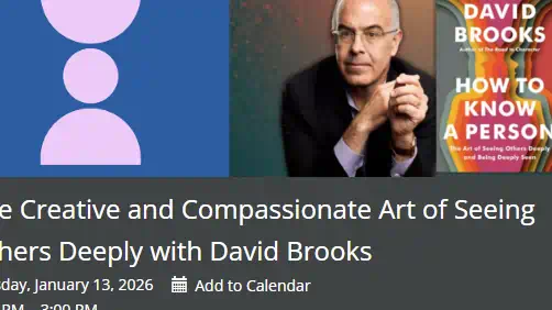 David Brooks book event