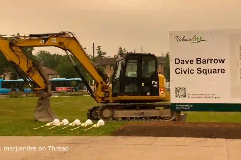 Construction has officially begun on a new year-round gathering place beside the Central Library, featuring an outdoor stage, skating rink, event spaces and natural areas.