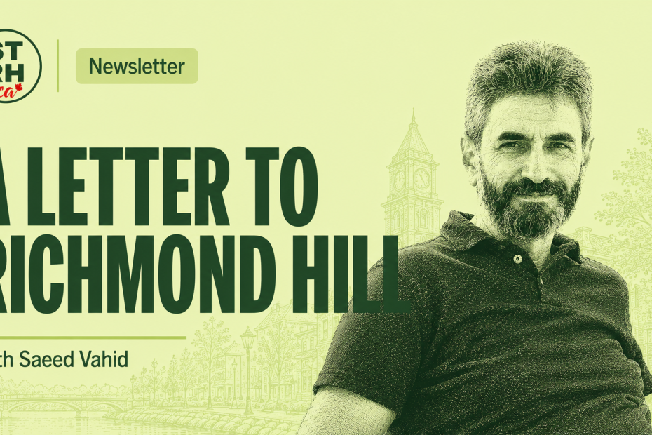 A Letter to Richmond Hill by Saeed Vahid